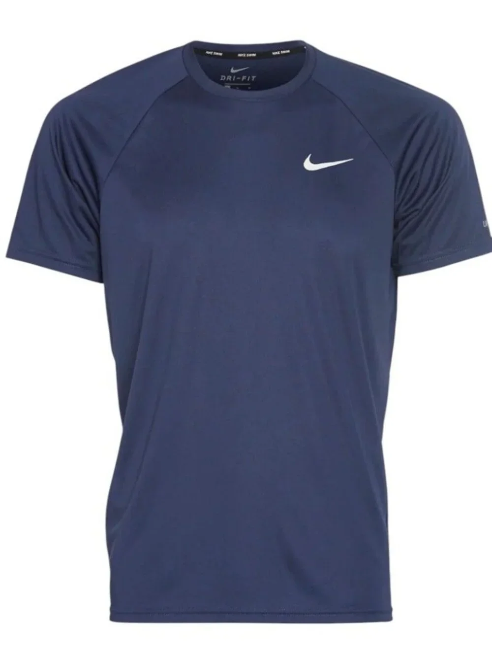 Nike Swim Navy Essential Short Sleeve Hydroguard NESSA586-440 Mens L NEW w/ Tags